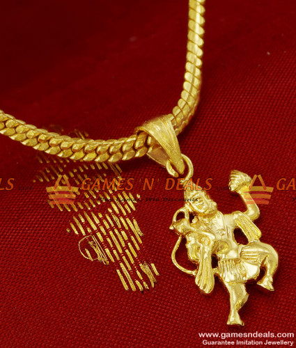 Anjaneya swamy store gold pendants